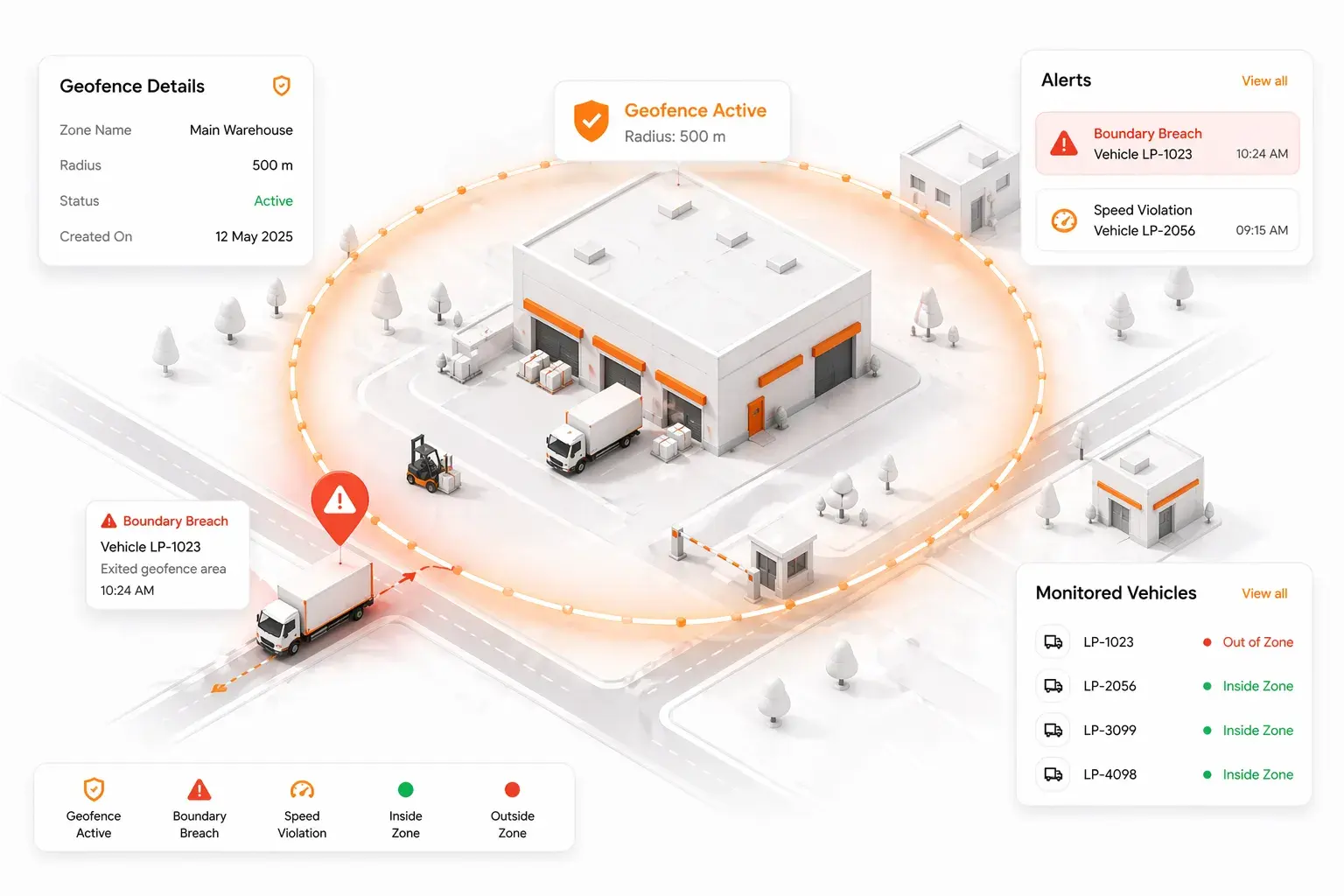 Geofence intelligence for location-based control